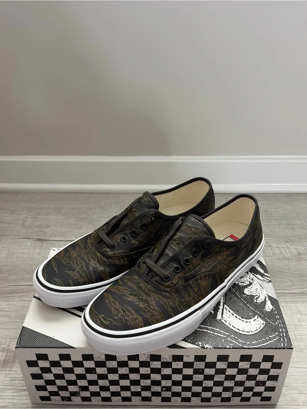 Vans Skate Authentic (Tiger Camo) “Green/Black”
